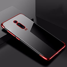 Ultra-thin Transparent TPU Soft Case Cover H02 for Xiaomi Mi 9T Pro Red