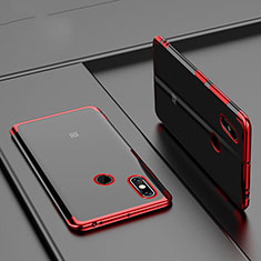 Ultra-thin Transparent TPU Soft Case Cover H02 for Xiaomi Mi Max 3 Red