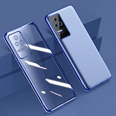 Ultra-thin Transparent TPU Soft Case Cover H02 for Xiaomi Poco F4 5G Blue