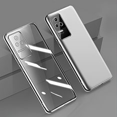 Ultra-thin Transparent TPU Soft Case Cover H02 for Xiaomi Poco F4 5G Silver