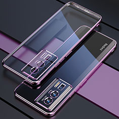 Ultra-thin Transparent TPU Soft Case Cover H02 for Xiaomi Poco F5 Pro 5G Purple