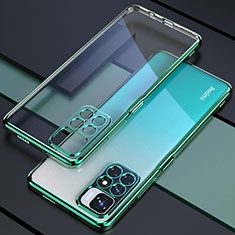 Ultra-thin Transparent TPU Soft Case Cover H02 for Xiaomi Redmi 10 4G Green
