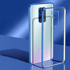 Ultra-thin Transparent TPU Soft Case Cover H02 for Xiaomi Redmi 10X 4G Blue