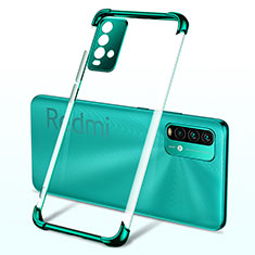 Ultra-thin Transparent TPU Soft Case Cover H02 for Xiaomi Redmi 9T 4G Green