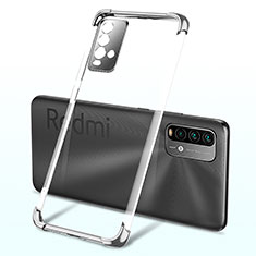 Ultra-thin Transparent TPU Soft Case Cover H02 for Xiaomi Redmi 9T 4G Silver