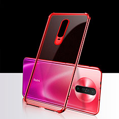 Ultra-thin Transparent TPU Soft Case Cover H02 for Xiaomi Redmi K30 4G Red