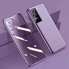 Ultra-thin Transparent TPU Soft Case Cover H02 for Xiaomi Redmi K50 Pro 5G Purple