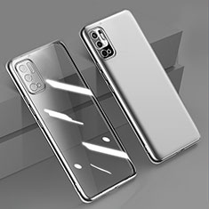 Ultra-thin Transparent TPU Soft Case Cover H02 for Xiaomi Redmi Note 10 5G Silver