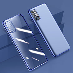 Ultra-thin Transparent TPU Soft Case Cover H02 for Xiaomi Redmi Note 11 SE 5G Blue