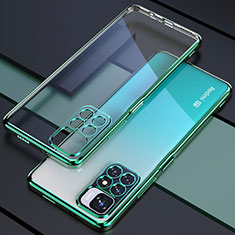 Ultra-thin Transparent TPU Soft Case Cover H02 for Xiaomi Redmi Note 11S 5G Green