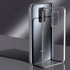 Ultra-thin Transparent TPU Soft Case Cover H02 for Xiaomi Redmi Note 9 Black