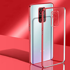 Ultra-thin Transparent TPU Soft Case Cover H02 for Xiaomi Redmi Note 9 Red