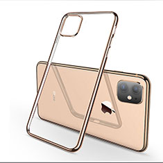 Ultra-thin Transparent TPU Soft Case Cover H03 for Apple iPhone 11 Gold