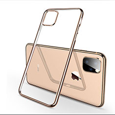 Ultra-thin Transparent TPU Soft Case Cover H03 for Apple iPhone 11 Pro Gold