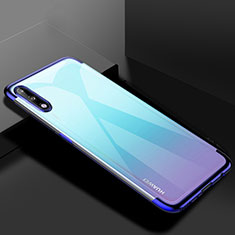 Ultra-thin Transparent TPU Soft Case Cover H03 for Huawei Enjoy 10 Blue