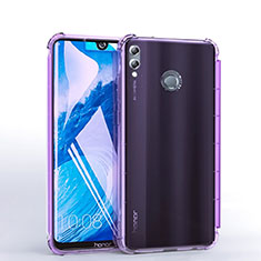 Ultra-thin Transparent TPU Soft Case Cover H03 for Huawei Enjoy Max Purple
