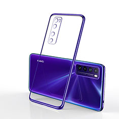 Ultra-thin Transparent TPU Soft Case Cover H03 for Huawei Nova 7 5G Purple