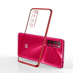 Ultra-thin Transparent TPU Soft Case Cover H03 for Huawei Nova 7 5G Red