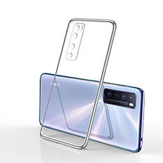 Ultra-thin Transparent TPU Soft Case Cover H03 for Huawei Nova 7 5G Silver