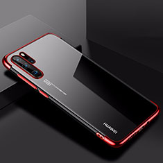 Ultra-thin Transparent TPU Soft Case Cover H03 for Huawei P30 Pro Red
