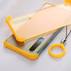Ultra-thin Transparent TPU Soft Case Cover H03 for Huawei P30 Yellow