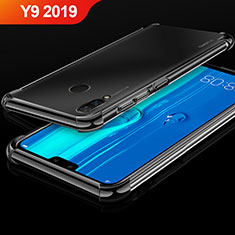 Ultra-thin Transparent TPU Soft Case Cover H03 for Huawei Y9 (2019) Black