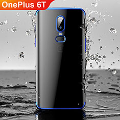 Ultra-thin Transparent TPU Soft Case Cover H03 for OnePlus 6T Blue
