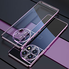 Ultra-thin Transparent TPU Soft Case Cover H03 for OnePlus Ace 2 5G Purple