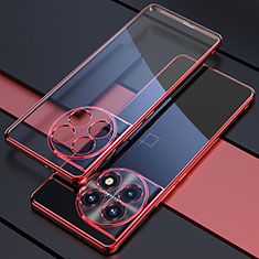 Ultra-thin Transparent TPU Soft Case Cover H03 for OnePlus Ace 2 Pro 5G Red