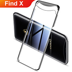 Ultra-thin Transparent TPU Soft Case Cover H03 for Oppo Find X Black