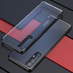 Ultra-thin Transparent TPU Soft Case Cover H03 for Oppo Find X2 Neo Black