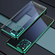 Ultra-thin Transparent TPU Soft Case Cover H03 for Oppo Find X3 5G Green
