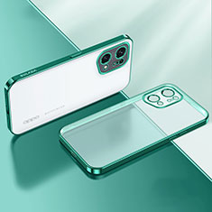 Ultra-thin Transparent TPU Soft Case Cover H03 for Oppo Find X5 5G Green