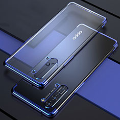 Ultra-thin Transparent TPU Soft Case Cover H03 for Oppo K7 5G Blue