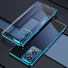 Ultra-thin Transparent TPU Soft Case Cover H03 for Oppo Reno7 Pro 5G Blue