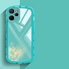Ultra-thin Transparent TPU Soft Case Cover H03 for Realme 10 5G Cyan