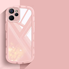 Ultra-thin Transparent TPU Soft Case Cover H03 for Realme 10 5G Pink