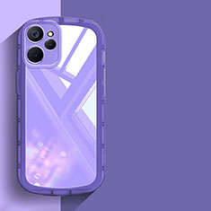 Ultra-thin Transparent TPU Soft Case Cover H03 for Realme 10 5G Purple