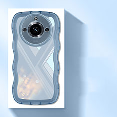 Ultra-thin Transparent TPU Soft Case Cover H03 for Realme 11 Pro 5G Blue