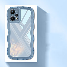 Ultra-thin Transparent TPU Soft Case Cover H03 for Realme 9 5G Blue