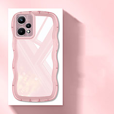 Ultra-thin Transparent TPU Soft Case Cover H03 for Realme 9 5G Pink