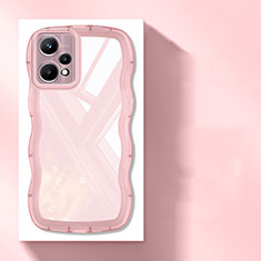 Ultra-thin Transparent TPU Soft Case Cover H03 for Realme 9 Pro+ Plus 5G Pink