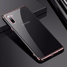 Ultra-thin Transparent TPU Soft Case Cover H03 for Samsung Galaxy Note 10 Rose Gold