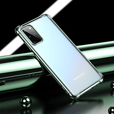 Ultra-thin Transparent TPU Soft Case Cover H03 for Samsung Galaxy S20 Plus 5G Green