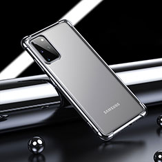 Ultra-thin Transparent TPU Soft Case Cover H03 for Samsung Galaxy S20 Plus Black
