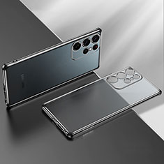 Ultra-thin Transparent TPU Soft Case Cover H03 for Samsung Galaxy S21 Ultra 5G Black