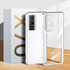 Ultra-thin Transparent TPU Soft Case Cover H03 for Vivo X70 5G Silver