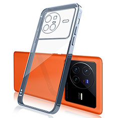 Ultra-thin Transparent TPU Soft Case Cover H03 for Vivo X80 5G Blue