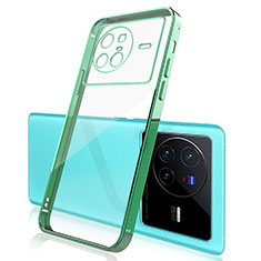 Ultra-thin Transparent TPU Soft Case Cover H03 for Vivo X80 5G Green