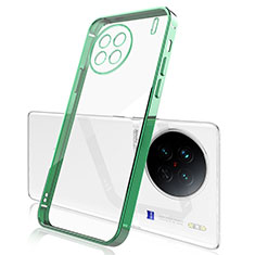 Ultra-thin Transparent TPU Soft Case Cover H03 for Vivo X90 5G Green